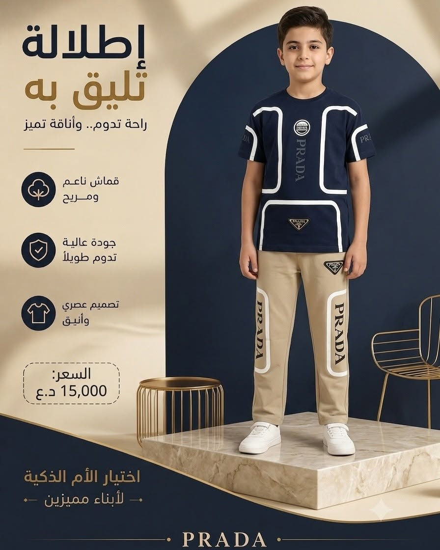أناقة وراحة في كل وقت طقم شبابي بتصميم مميز وخامة مريحة للاستخدام اليومي 
سعر القطعه 15000 د. ع
توصيل بغداد وجميع المحافظات: 5,000 د.ع 
 للطلب والاستفسار مراسلة الصفحة أو واتساب *********** 
الكميه محدودة لا تضيعو الفرصه 
#اكسبلور_فولو #ملابس_أطفال_ولادي_بناتي #العراق_بغداد #امهات _اباء #تراك
