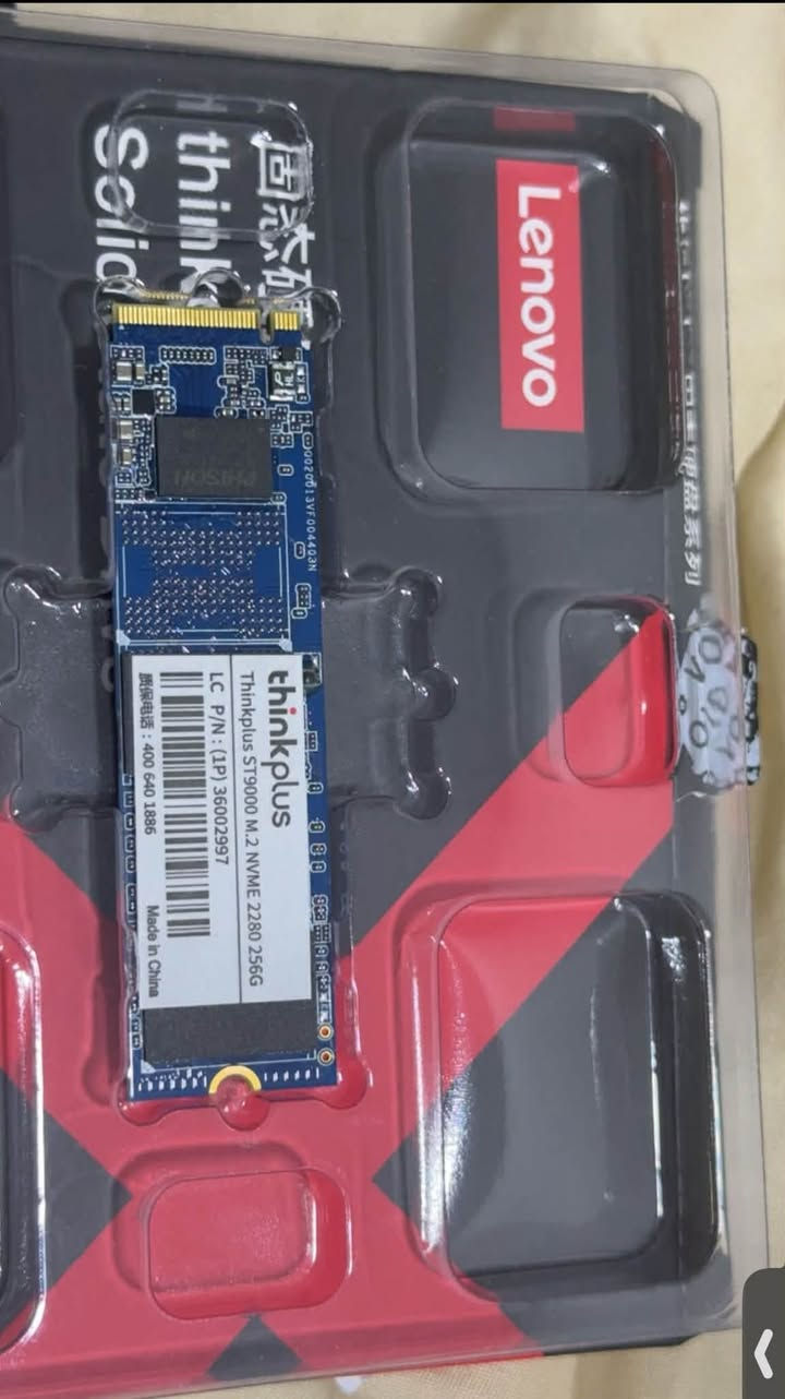 💾✨ هارد SSD NVMe M.2 من Lenovo ThinkPlus ✨💾
🚀 النوع: NVMe M.2
🛡️ الضمان: شهر واحد
💰 السعر: 45,000 دينار فقط
🚚 التوصيل: متوفر

🔥 سريع • عملي • بسعر مناسب 🔥

📩 للطلب والاستفسار راسلنا خاص 🛒💙
