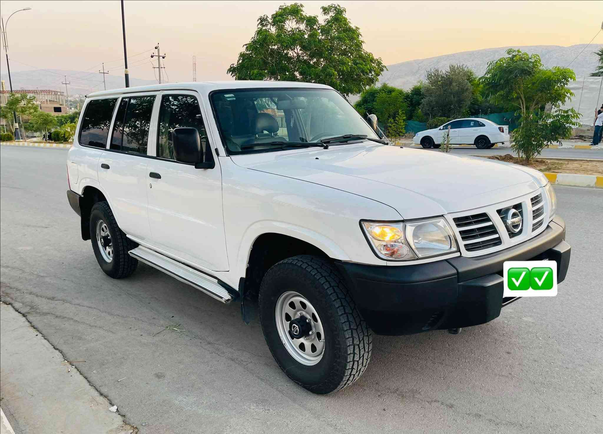 ماشاءالله لە ماڵی هەموو لایەک نیسان پاترۆڵ NISSAN PATROL
مۆدێل/2002 ناوبۆر رقم اصولی تحویل عسڵ نمونە نمونە 

بۆیاخ / یەک پەڵە بۆیاخی هەیە لە وێنەکە دیاری کراوە 

 گێڕو مەکینەی نەکراوەتەوە  هەموو گیانی دەقی بیلادی 

کم/269,000  هەزار ڕۆشتووە کوشنو بەرگە دەرگای بیلادی 

سەنەوی تاوکو 2031 تازەیە بەناوی خۆمەوەیە 

-تایەی -پاتری -ڕۆن -مەرج-هەمووی تازەیە 

تەقیوی نیە هەموو گیانی بەشەرت دەقی بیلادی 

سعر /پەیوەندی بکەن 

***********

نص مكتوب في الصور:
- 2002
- vv