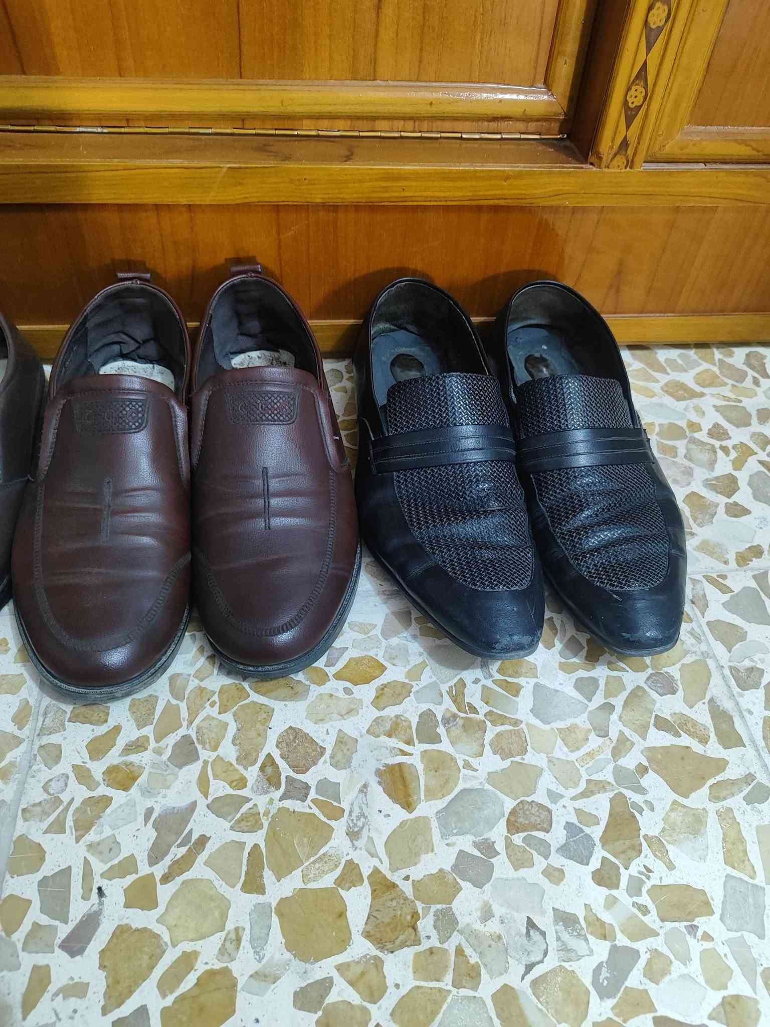 قاط زيتوني • ما ملبوس • حذاء جلد ٤٥