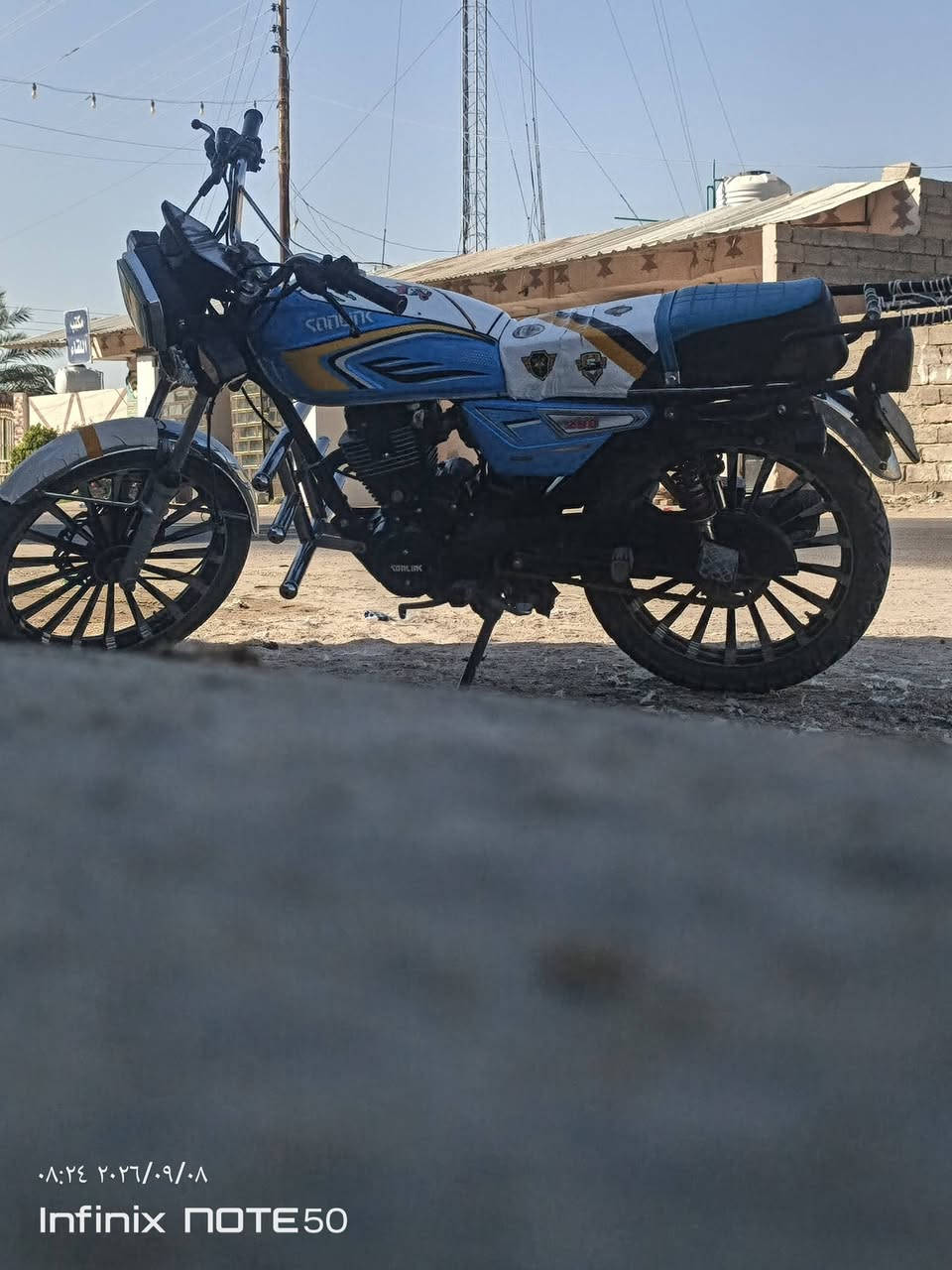 سلام عليكم موطور سونك محرك 200 المواديل 2024 السعر 750 بيه مجال المكان الفلوجه ***********

نص مكتوب في الصور:
- ٠٧:٤٨ ٢٠٢٦/٠٩/١٣
- Infinix NOTE 50
- ٠٨:٢٤ ٢٠٢٦/٠٩/٠٨