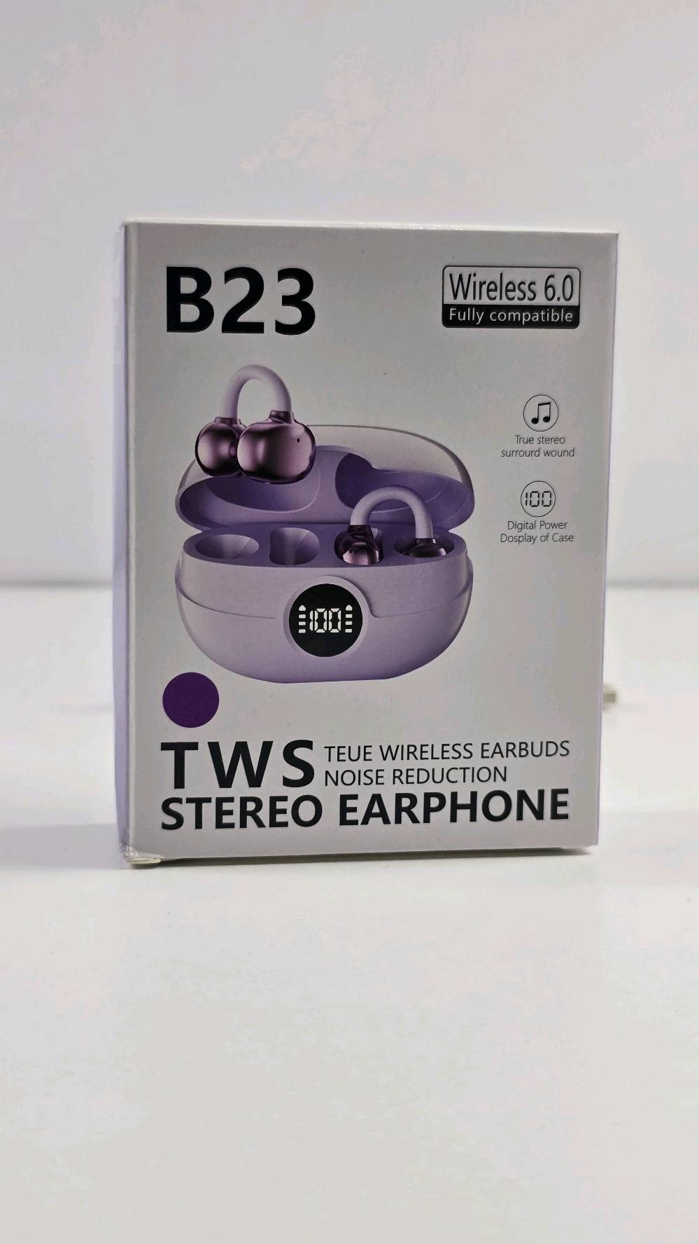 سماعة B23 TWS لاسلكية – Bluetooth 6.0
استمتع بتجربة صوت لاسلكية عملية مع سماعة B23 TWS بتقنية Wireless 6.0، التي توفر اتصالاً مستقراً وسريعاً مع الأجهزة المتوافقة. تتميز السماعة بتصميم مدمج وخفيف، مع علبة شحن مزودة بشاشة رقمية لعرض مستوى البطارية.
تدعم السماعة True Stereo للاستمتاع بصوت ستيريو واضح، كما يمكن استخدامها مع مختلف الأجهزة التي تعمل بأنظمة iOS وAndroid وWindows.
المواصفات:
تقنية الاتصال: Wireless 6.0
مدى الاتصال: حوالي 10 أمتار
بطارية السماعة: 30mAh
بطارية علبة الشحن: 200mAh
منفذ الشحن: Type-C
دخل الشحن: 5V / 1A
شاشة رقمية لعرض مستوى شحن العلبة
صوت True Stereo
متوافقة مع iOS / Android / Windows
تصميم لاسلكي مدمج وسهل الحمل
مناسبة لسماع الاغاني والموسيقى عليها
السعر /15 و توصيل مجاني
للطلب او استفسار عبر خاص او انستا Turab_Store او رقم ‎***********
توجد خدمة توصيل لجميع المحافظات