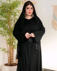 عباية اماراتية • حرير اماراتي • طقم ٣ قطع