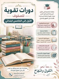 مدرسة خصوصي خبرة ٢٠ سنه من الاول للخامس الابتدائي مكاني بA3 ستبدا دورا...