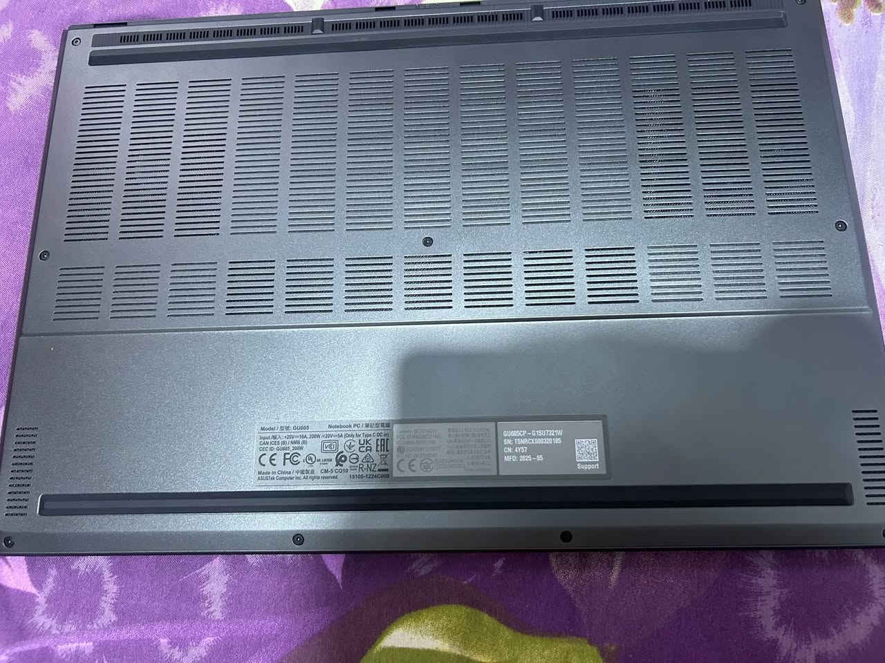 أسوس ROG G16 • RTX 5070 • ٣٢GB رام