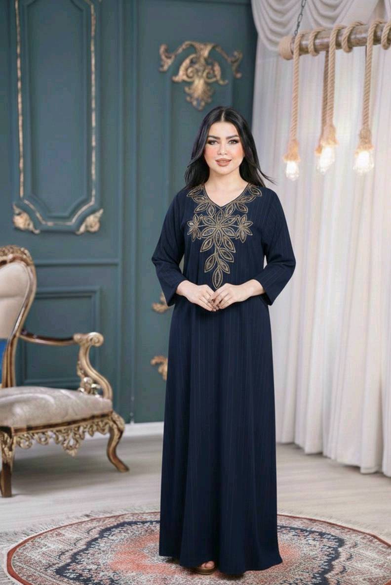*تخفيضات كلبيه نسائي صيفي*
*خامه كشمير تركي (مسيم )تطريز صدر*  *تفاصيل القماش مسيم ذهبي* 

*قياس  L  Xl  XXL*
*السعر_ 15
للحجز ***********