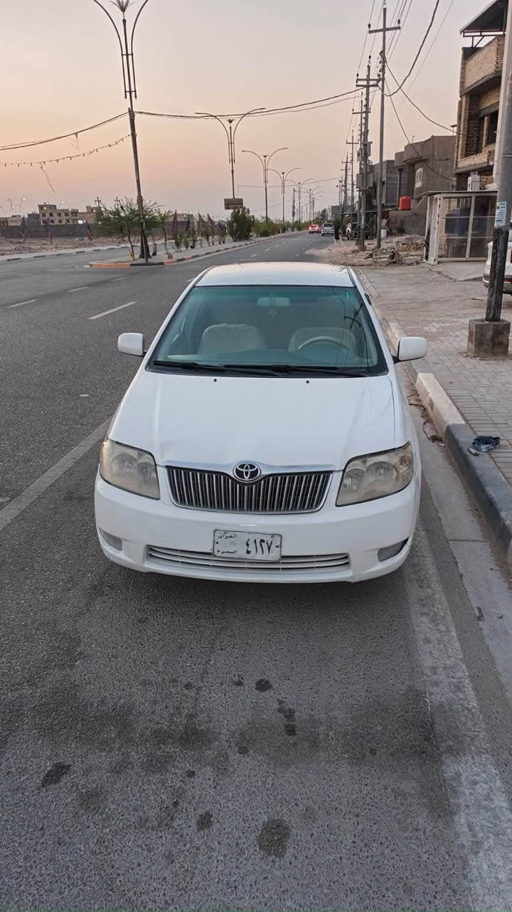 كورلا بيكاجو 2006 خليجي وكاله الساير مكينه 1600مكفوله كير مكفول حداده جديده سياره جاهزه مانقصها برغي بيها باب مبدل وجملغ خلفي صبغ فقط ولباقي كفاله سعر 90وبيها مجال 
***********
مكان السياره بصره ياسين خريبط البصرة, العراق
