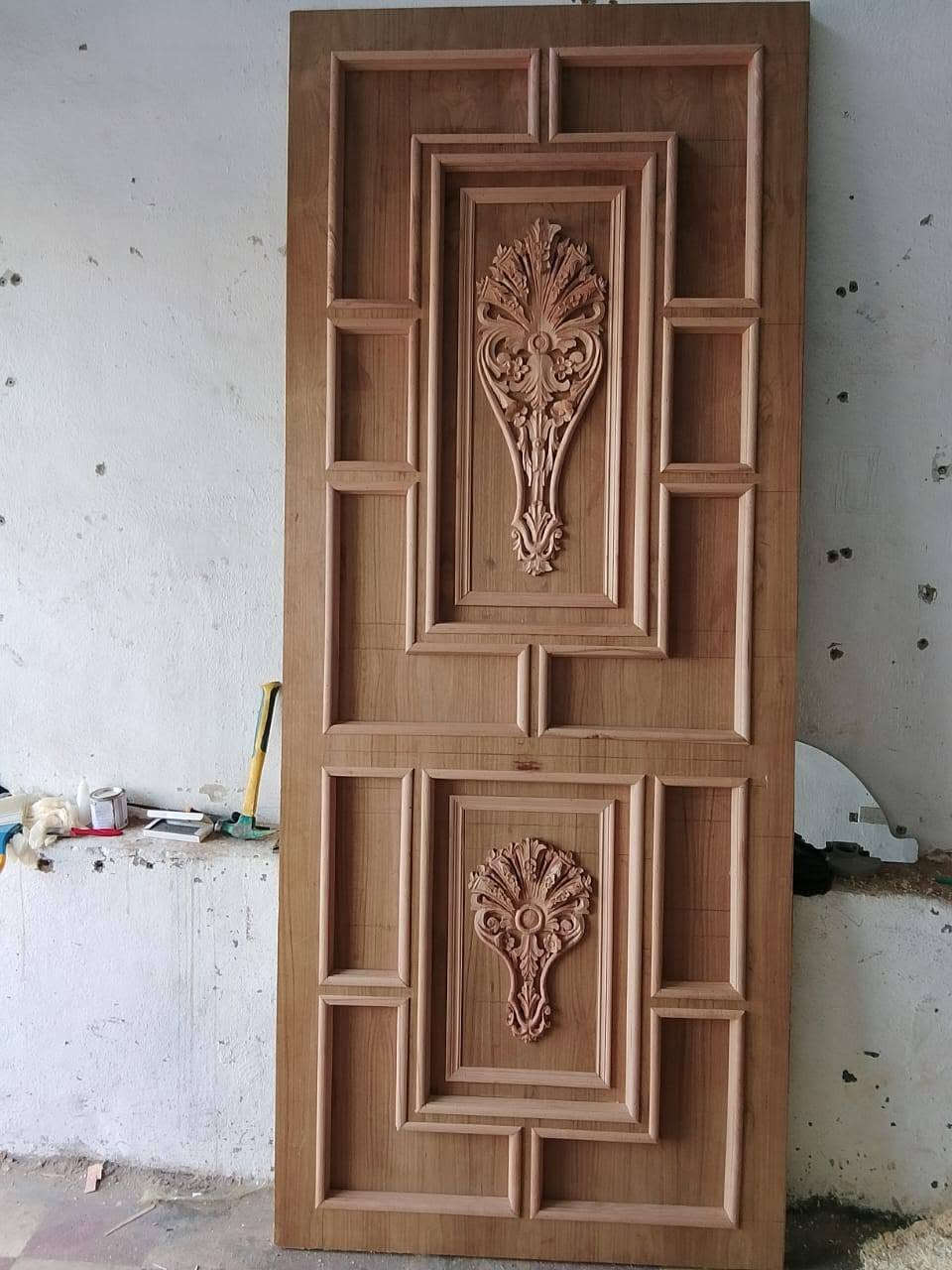 نجارة الخير والبركة لعمل الابواب والملابن الرئاسية داخل وخارج الموصل للتواصل 0772693262او ***********

نص مكتوب في الصور:
- الرسام والنحات الأكاديمي last seen today at 6:58 PM ستاذ مبشر هذا الباب مال الاستقبال الداخلي هسه خلينا هيكل مغسلة فتعارض مع فريم الباب بحكم المساف ما اريد انحف من المغسلة اكدر اعرض فريم الباب على كامل الجدار اللي حواليه حتى اتخلص من هذا العيب 3:10 PM يعني هيج 3:28 PM ها ستاذ مبشر؟ 5:27 PM 0:16 5:49 PM هو شوكت التركيب
