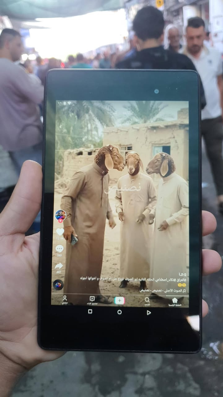 سلام عليكم تاب نكسسز أمريكي اصلي 100 بل 100
اندرويد 13 حديث شرط  تنزل ببجي؛  عندي كمية  ذاكرة 32 
السعر 35 الف  .؛  ملاحضة؛؛  شرط تاخذهم من باب بيتي اي تفحص فحص تام؛  هذا رقمي وخادم للجميع ***********

نص مكتوب في الصور:
- 7:20 نصيص 12.9K 263 697 Lp.g #العراق #ذكاء_اصطناعي الحلقه الثانيه ابو الصوف تروح علي ام الصوف و اخوانها اجوله الصوت الأصلي - لصيص - لصيص