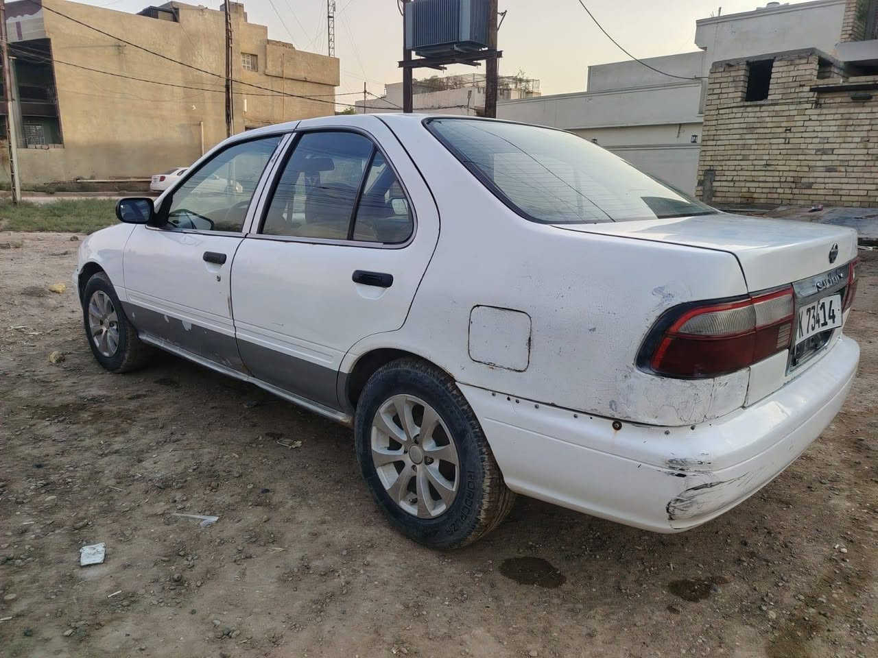 السلام عليكم
السعر 43$
 نيسان سني موديل 96 
كير ومحرك وتبريد كله جاهز
 صدر خلفي جديد
 صدر الامامي تعبان
 سياره حلوه وكاعده
 تخم تايرنضيف 
  مكاني ابو غريب مقابيل معمل حليب بلادي واي استفسار الاتصال على الارقام التاليه
***********
***********
