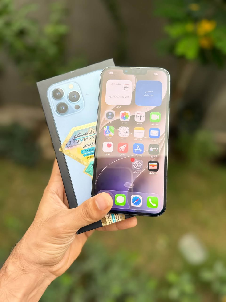 ايفون ١٣ برو ماكس • بطارية ٨٠٪ • كفاله عامه