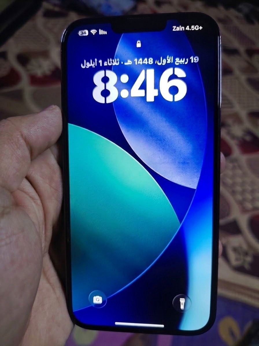 للبيع آيفون 13 برو ماكس أمريكي لون اسود ذاكره 256 و بطاريه 79 جهاز مكفول ما بدل اي قطع بيه شرط فحص سعره 720 مكاني نجف رقمي ***********