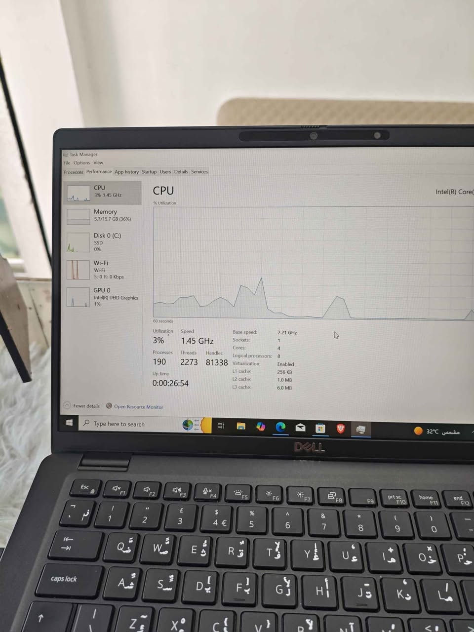 💻 لاپتۆپی Dell Latitude 7410 بۆ فرۆشتن  
​مۆدێل: Dell Latitude 7410  
​پرۆسێسەر (CPU): Intel® Core™ i5-10310U (نەوەی 10ی بەهێزی Core i5 vPro)  
​ڕام (RAM): 16 GB DDR4  
​مێمۆری/هارد (Storage):  256 GB SSD NVME
​کارتی گرافیک (GPU): Intel® UHD Graphics ( 8 گێگا )  
​سیستەم: Windows 10 Pro 64-bit Original  
شاشە لەمس + فەیس ئایدی + بەسمەیە 
​قەبارەی شاشە: 14 اینچ بە کوالێتی بەرز  
​کیبۆرد: کیبۆردی بەهێز بە پیتی عەرەبی و ئینگلیزی  
​گونجاوە بۆ کارەکانی ڕۆژانە، پرۆگرامینگ، ئۆفیس، خوێندن، سەرپەرشتیکردنی سیستەم و ئامێرەکانی چاککردنەوە، و ئینتەرنێت.
​خاوەن دیزاینێکی باریک، سووک و کەشخەیە بە بەدەنێکی بەهێزەوە

نرخ 445 هەزار 

***********
***********

قەڵادزێ بشدار, السليمانية
