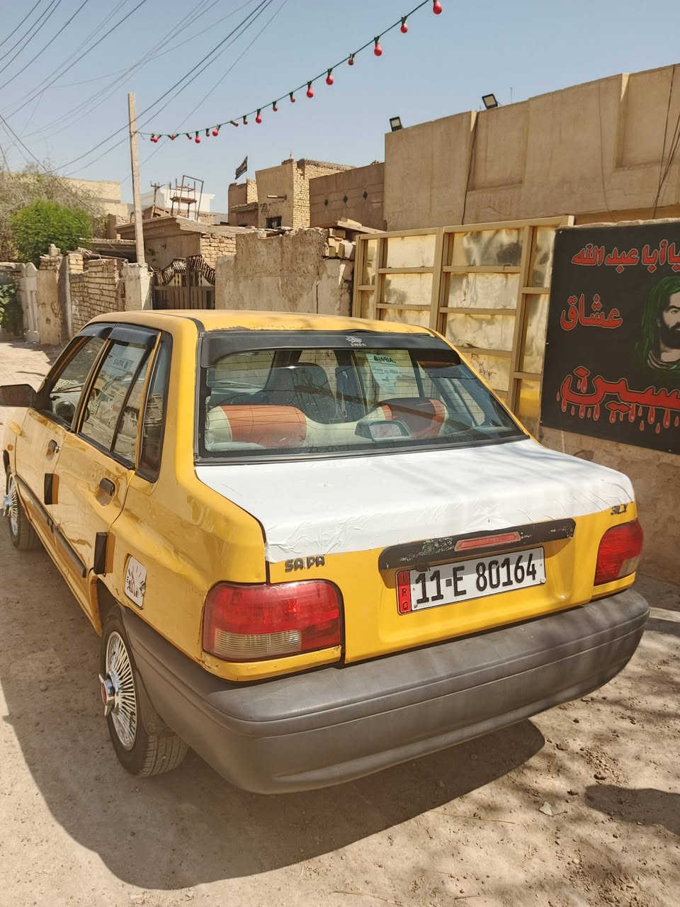 سلام وعليكم سايبا مديل 13 سياره خير من الله رقم نكليزي مصفره هيه وغرمات تحويل مباشر سياره صدره حلو باتري جديد نوزلات جدد سياره كله كامله ونضافه شوفت عينك بيه بس جاملغ بدل  وعنبار ريسي جديد ودسكات جدد ودوشمه جديده  وتخم تاير المكان تاجي سبع البور  السعر 25 وبيه مجال  رقم الهاتف ***********
