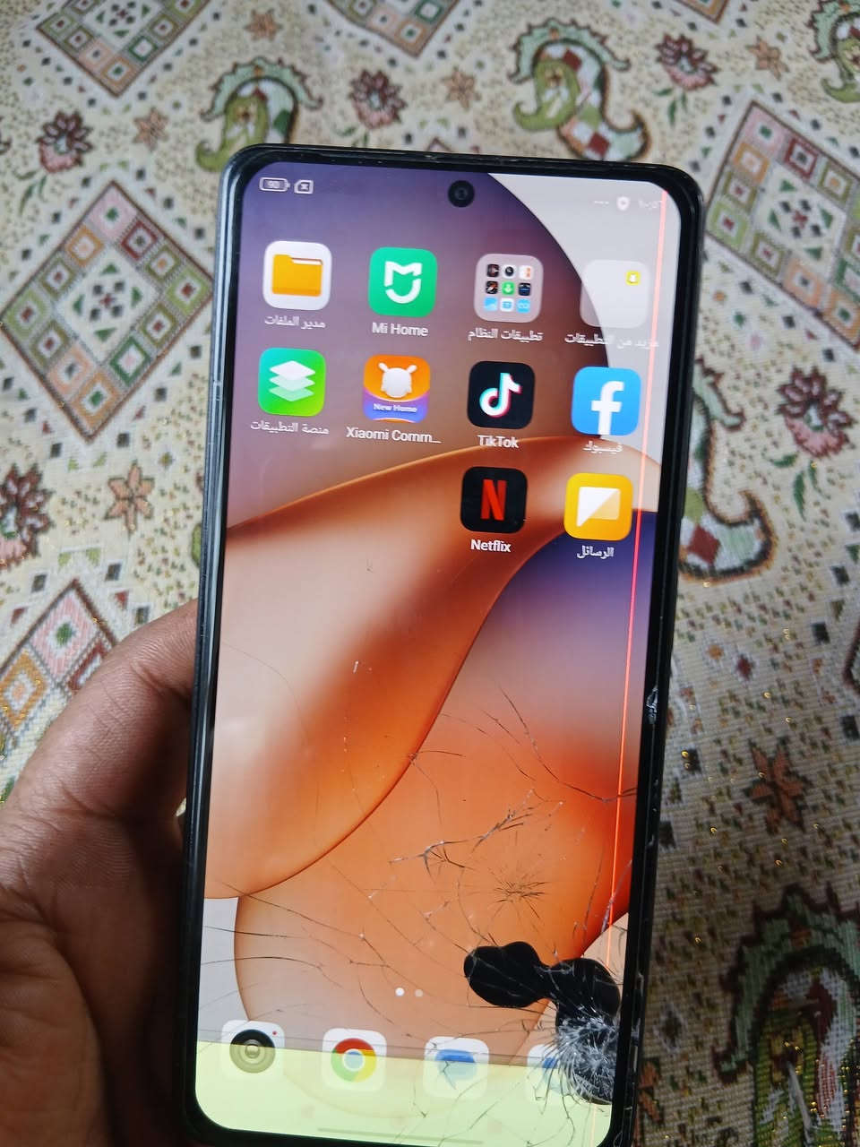 تلفون ردمي 12بلاص فايف جي بيه ضربه بل شاشه شغال جهاز راقي للبيع مروس يرهم ذاكره 265 واتساب ***********
