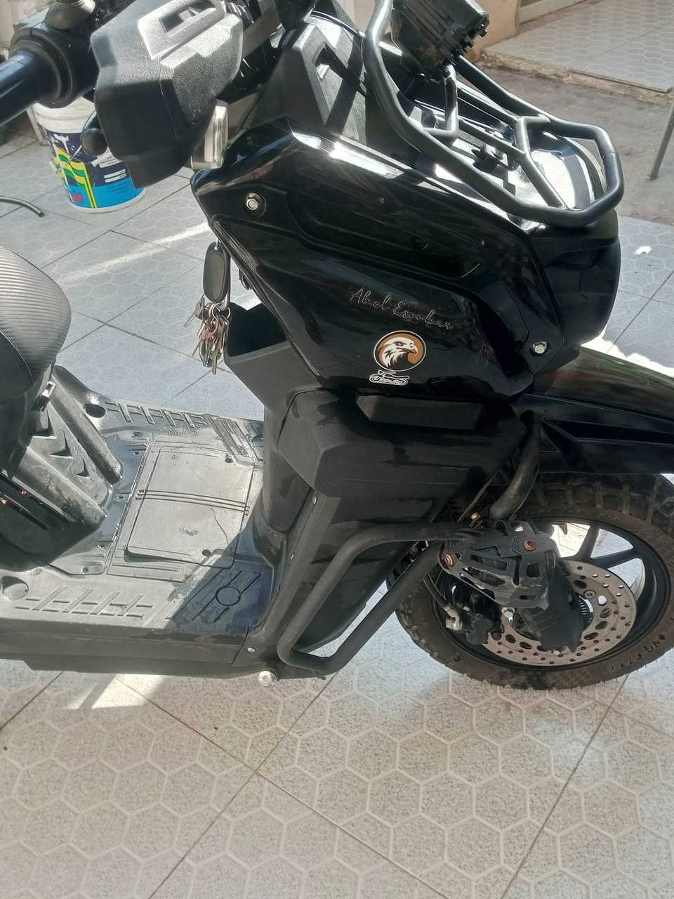 دراجه شحن اباجي للبيع اومراوس دراجه بانزين بطاريه نص عمرالاتصال***********

