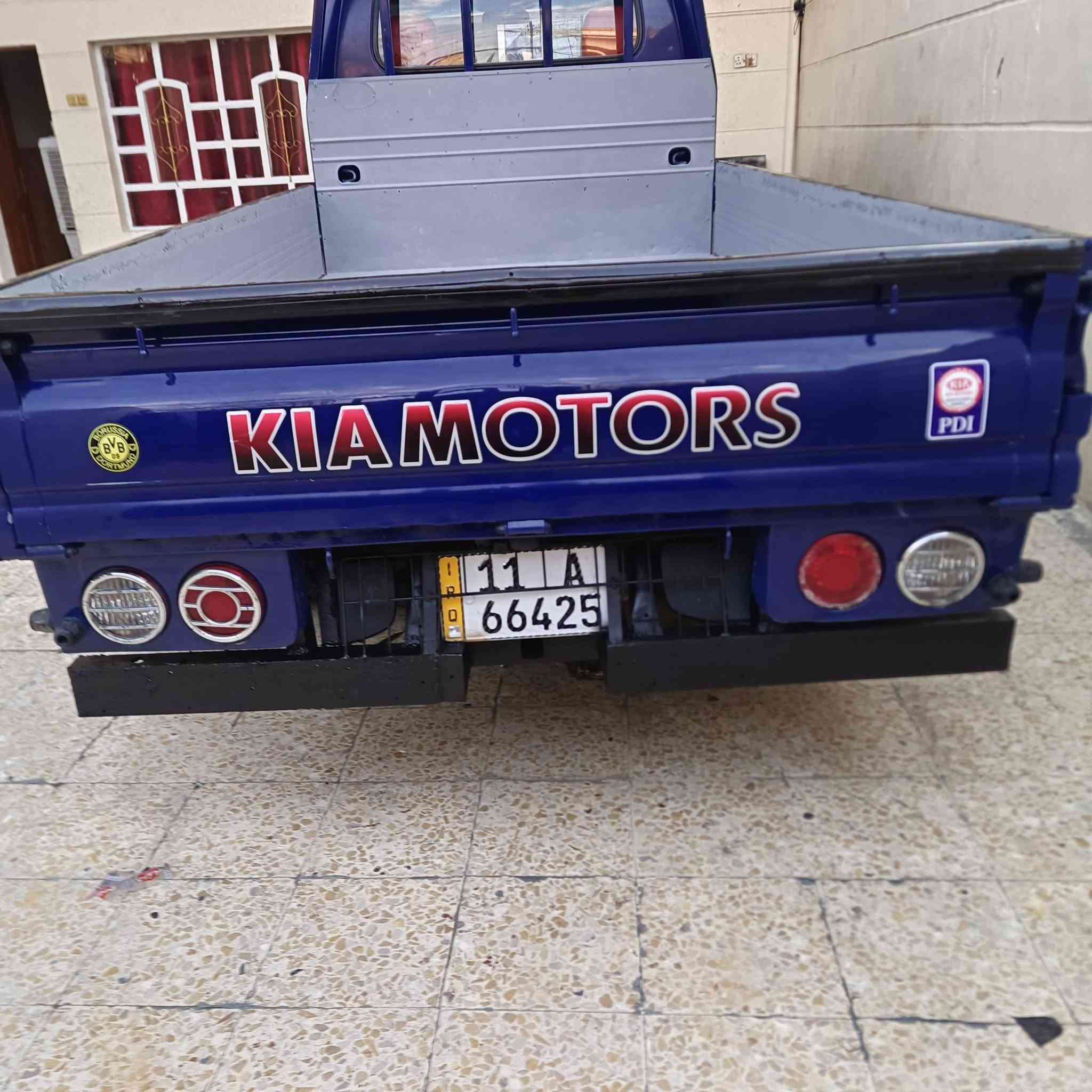 كيا بنكو موديل 7 محرك 3000 مفتوح
مكفولة من ضربة وكص وتبديل صبغ مكانات بصيطة اثر جراد
محرك كير اكسن مكفول
شاصي مكفول 
حدادية جديدة 
تخم تاير امامي خلفي جدد 
جاهزة من كل النواحي 
رقم بغداد انكليزي سنوية لغاية 30 تحويل مباشر 
السعر 80 وبي مجال 
مكاني بغداد مدينة الصدر 
رقم الهاتف ***********
