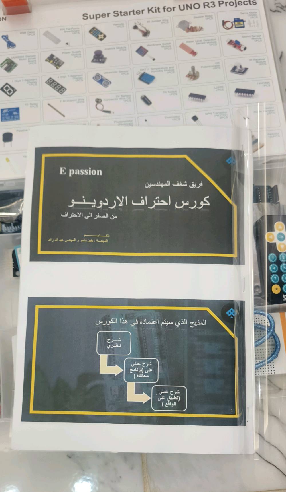 ​⚡🔥 للبيع: كيت أردوينو متكامل (Arduino Kit) + كورس تعليمي شامل على فلاش ميموري! 🔥⚡

​⚠️ تنبيه: الكمية محدودة جداً! ⚠️

​تريد تدخل عالم الإلكترونيات والبرمجة وتنفذ مشاريعك بنفسك؟ 💡 احصل على الحقيبة التعليمية الشاملة التي تأخذك من الصفر حتى الاحتراف!

​💡 ماذا يحتوي العرض؟

​حقيبة Arduino Kit متكاملة: تحتوي على بورد الأردوينو، الحساسات (Sensors)، شاشات العرض، المحركات، المقاومات، الرلايات، وأسلاك التوصيل وكل المكونات الملحقة.

​فلاش ميموري (Flash Memory) مرفق: محمل عليه كورس فيديوهات تعليمية كاملة، تشرح لك خطوة بخطوة من البداية وحتى تنفيذ الأفكار والمشاريع الاحترافية بدون الحاجة لإنترنت.

​💰 السعر: 75,000 دينار عراقي فقط! 

🚚 التوصيل: مجاني لجميع المحافظات!

​📍 للطلب والاستفسار (واتساب أو اتصال مباشر):

📞 ***********