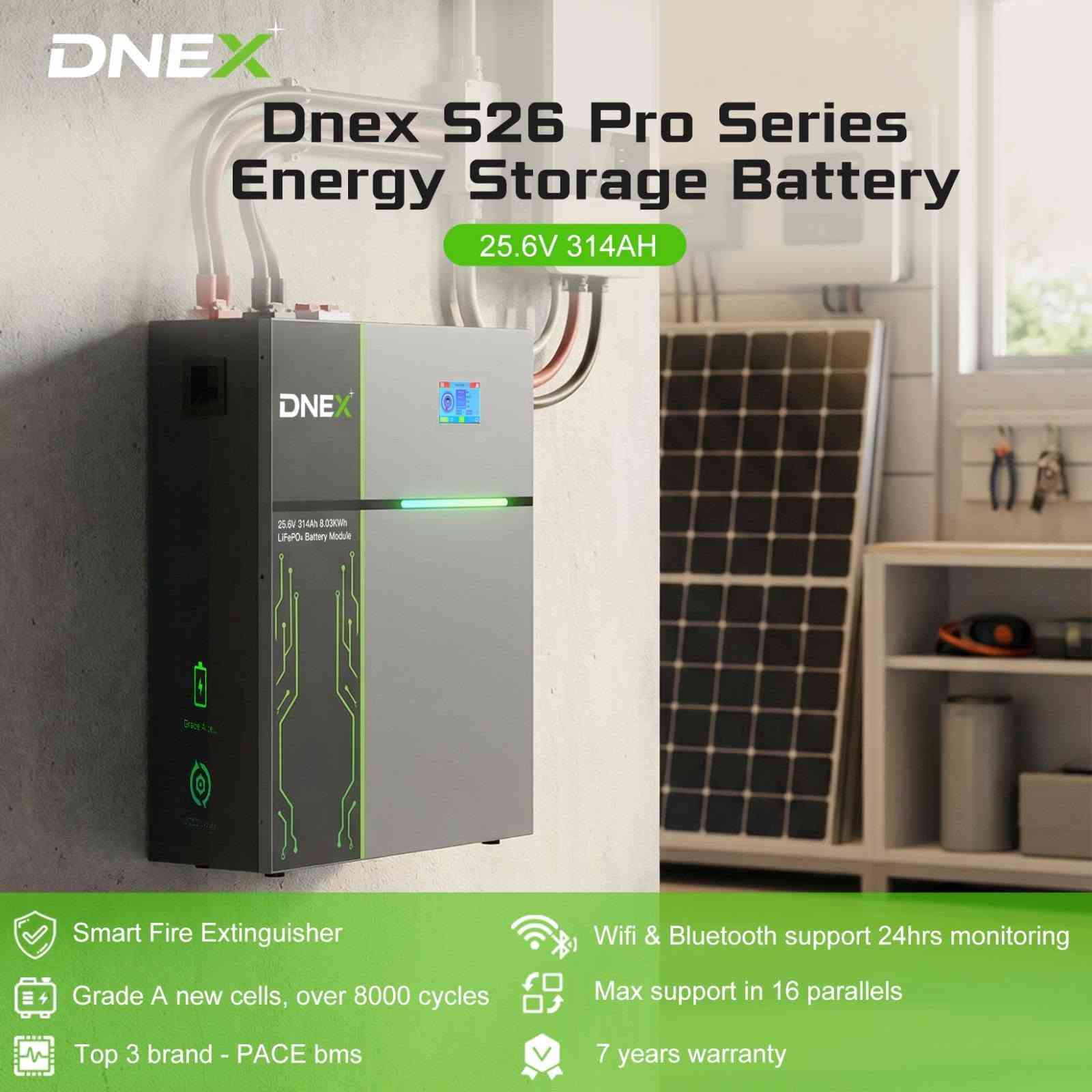 DNEX S26 • بطارية تخزين • ضمان ٧ سنوات