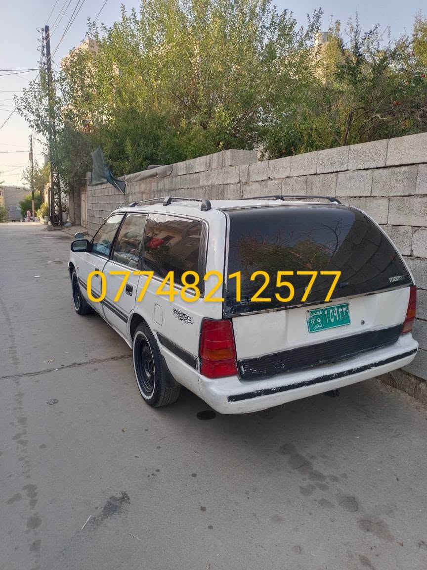 مازدا دوانزەو بەغ سەیارەکە گێڕومەکینەوتەقەوڕەقەی بەشەرت چوار تایەی لۆکی لەژێردایە ئاڕمی کۆنی هەولێرە زۆر مەزبوته و ماڵی دۆستە سعری 16گەڵا ***********   *********** السليمانية, العراق

نص مكتوب في الصور:
- 0774812577