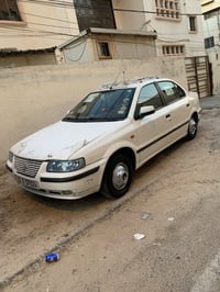 سمند موديل 2009 السياره جاهزه تبريده كير مكينه كفاله فقد بيه بارد خفيف...