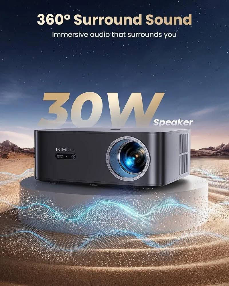 wimius k13 😍
العملاق من شرکة wimius 
النضام کوکل تیفي سمارت فول مواصفات 
1500ansi
40000Lumens 
Google TV 
Dolby Audio 30W سماعات
جهاز جدید و سعرە الجوە سوق کلە
سعرە 195 الف مع توصیل فقط 😍
فقط قطعة وحدة متوفر ل هاي نسخة
الي یرید راسلني علی خاص او واتساب : ***********

نص مكتوب في الصور:
- Enjoy Google TV
- Enjoy all genuine app content and start a worry-free audio-visual journey
- For you Live Apps Library
- NETFLIX
- YouTube
- Disney+
- prime video
- HBOMax
- Spotify
- tv+
- TVer
- tubi
- AbemaTV
- hulu
- twitch
- Hey Google
- Google Play
- 360° Surround Sound
- Immersive audio that surrounds you
- 30W Speaker
- Google Voice Assistant
- "Open Netflix."
- "Play Inside Out 2."
- "What's the weather."
- "Increase the volume."
- High ANSI Lumens Bright and vivid images, even in well-lit rooms High ANSI Lumens High
- Google TV High ANSI 4K SUPPORT AI Auto Focus 30W Speaker NETFLIX YouTube prime video DISNEY+ HBO WiMiUS Auto Focus 1920x1080