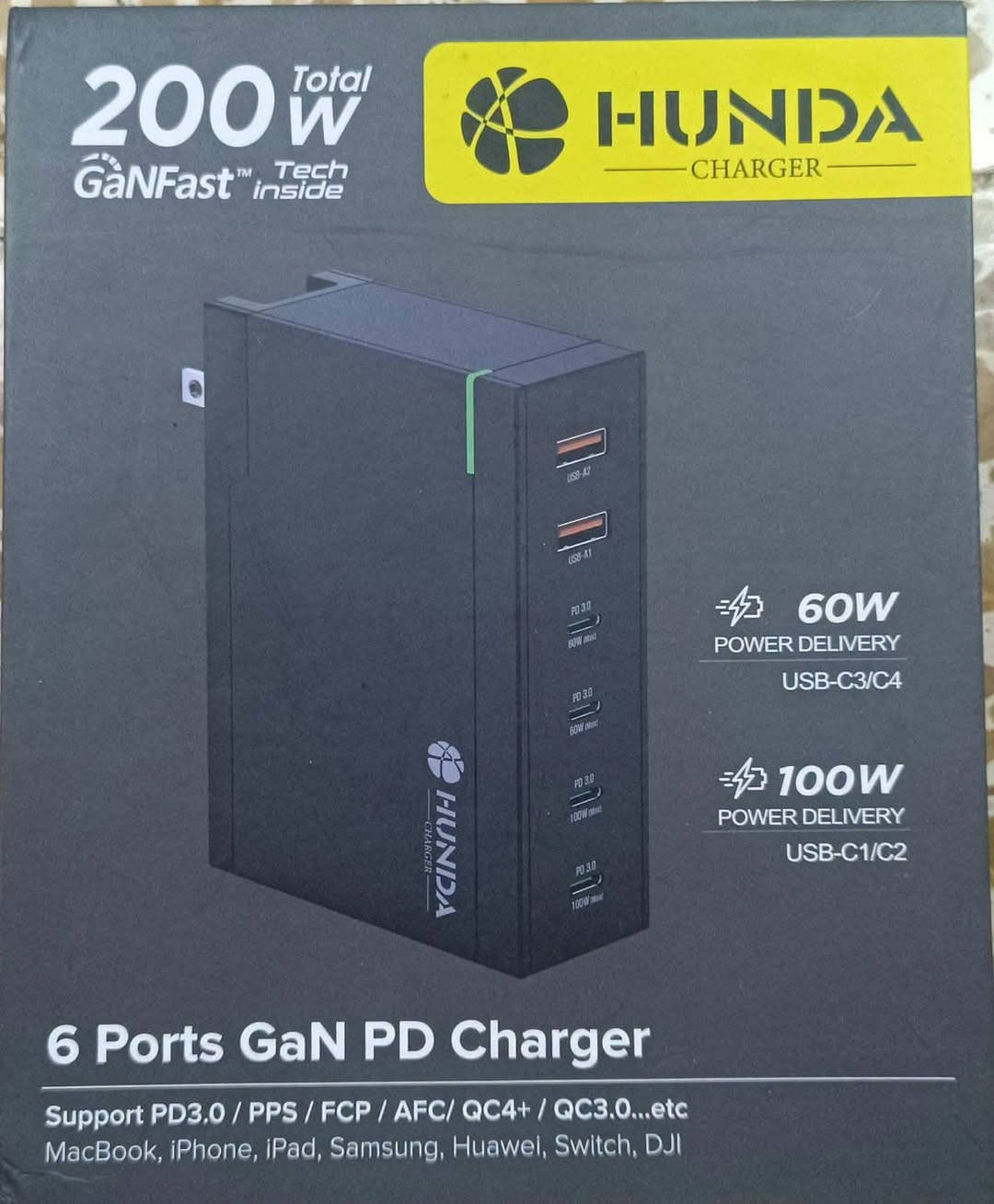 شاحن أصلي • ٢٠٠واط • شحن سريع