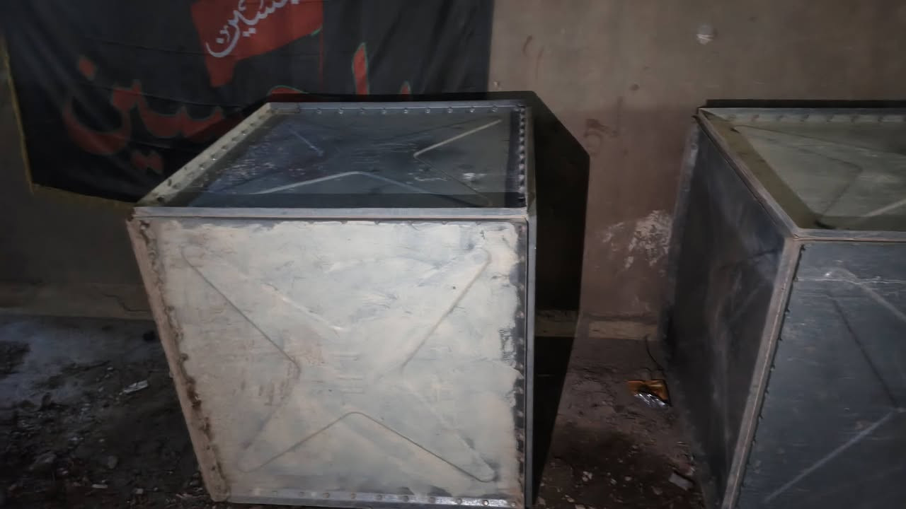 سلام عليكم مرخص الادمن المحترم تانكيات مشتعملات ثنين الواحد الف لتر مكانهن بغداد الكماليه قرب المشتل اي ستفسار رقم الهاتف ***********
