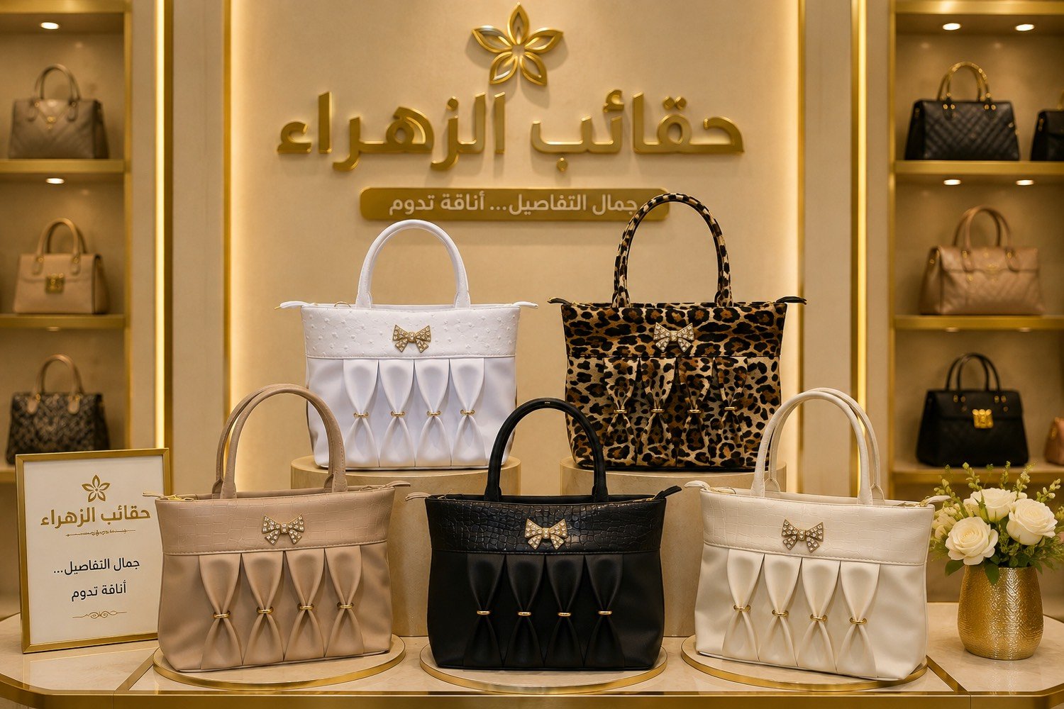 تشكيلة رائعة من الحقائب النسائية كوالتي عالي جملة فقط للحجز واتساب ***********
يوجد توصيل كافة محافظات العراق
وين موقعكم بالعراق بالضبط؟ حتى المشتري يعرف منين يطلب أو يستلم إذا متوفر استلام مباشر.: 
بغداد شهداء البياع
الجملة شكد أقل كمية للحجز؟ وهل البيع حسب الموديل لو ممكن تشكيلة مختلطة من أكثر من لون/تصميم؟: 
واحد درزن