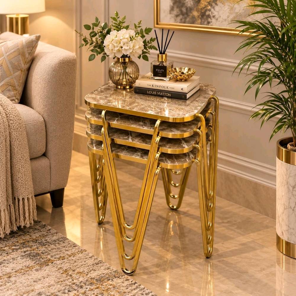 🪑 سيت طبلة رباعي ✨
😍 تصميم أنيق وعصري يناسب كل الديكورات
💰 السعر: 85 ألف فقط
🚚 التوصيل داخل بغداد: مجاني
🚛 التوصيل لجميع محافظات العراق: 15 ألف فقط
📩 للطلب والاستفسار راسلونا على الخاص.