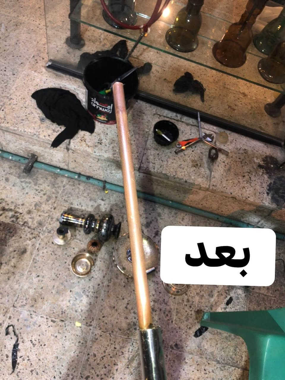 من رخصة الادمن
السلام عليكم اخوان تم افتتاح قسم التصليح والتنظيف 
فقط طه وبابلي الصور تقييم الشغل واهلاً وسهلاً بلجميع 

سعر تصليح او تنظيف النركيلة 10,000
واكو ناس عتاخذ اكثر من هذا السعر 
العنوان:سايدين حي نابلس قرب دورة الرسالة مكتب اليمان 
رقم الهاتف:***********

