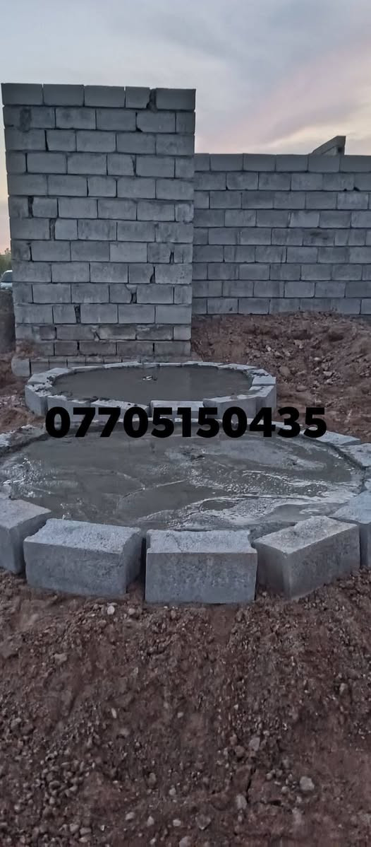 السلام عليكم يوجد كادر حفر منهولات حسب العمق والقياسات المطلوبة مع البناء والصب شغل نضيف وبأنسب الاسعار اليريد يتصل ع***********او***********
