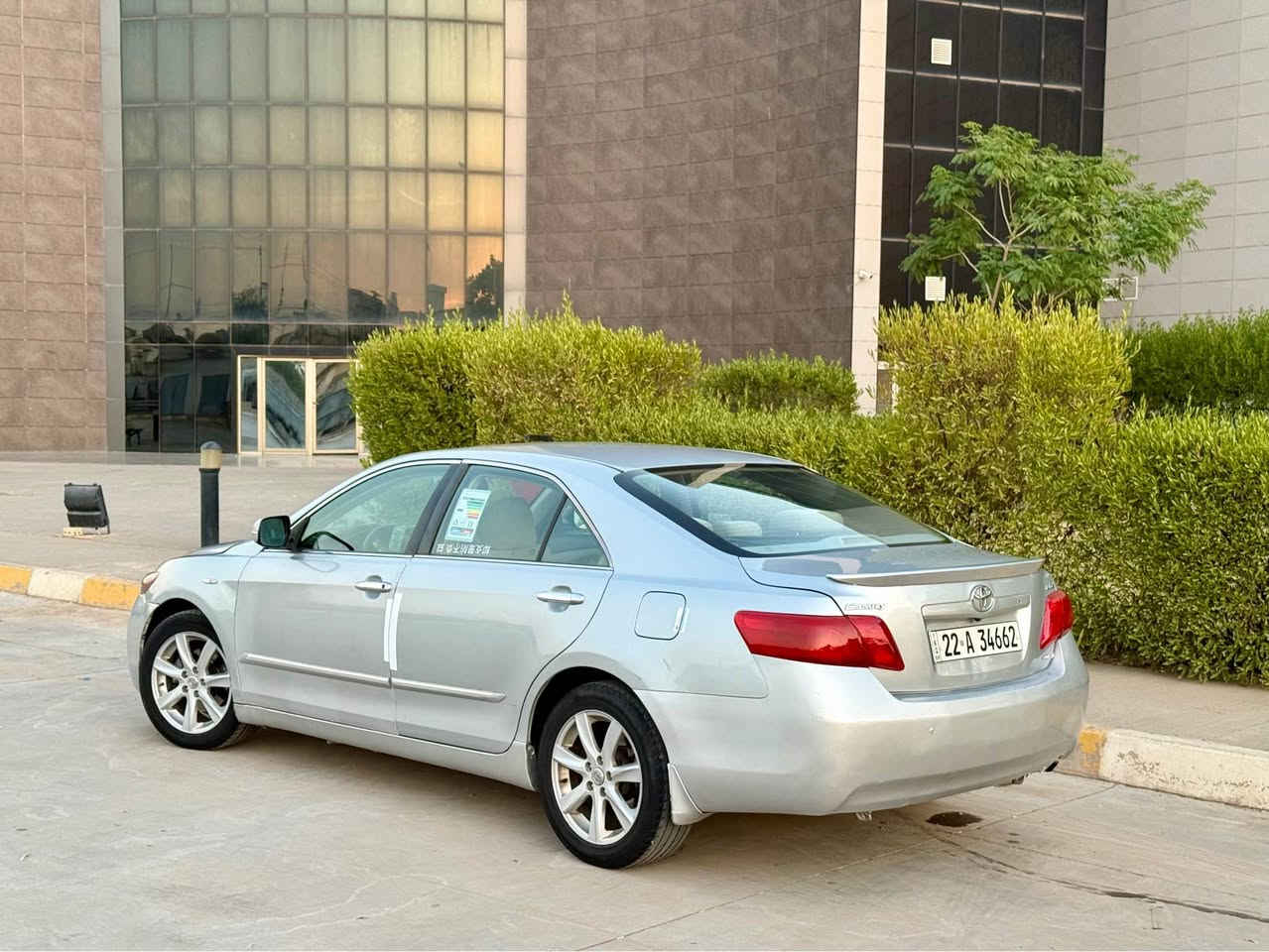 تيوتا كامري موديل ٢٠٠٧ خليجي

سعرا  ٨٧ مجال قليل 
مكان كركوك داخل المدينة

بيه ربع باب صبغ و بنيد صبغ بدون دواخل بدون ايرباك

محرك ٤ سلندر بدون صرف بدون بخار

سنوية رقم جديد شرط تحويل 

اسيا  ***********
كورك *********** كركوك, العراق
