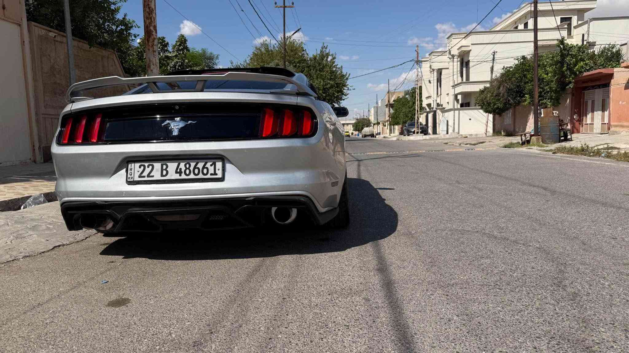 موستنك ٢٠١٥ v6 رقم اربيل سنوية وهزة جديدة 
بجم كبس صندوك كبس 
داخل شاصي ايرباك كفاله 
كير مكينة اكسل تبريد كفاله 
السياره عليها وياله وتايرات بلباكيت 
دبات HT بور بوابات 
OBD شاشة سرعة وكل تفاصيل السيارة

سعر ١١٥ 
مكانها موصل 
*********** موصل, نينوى
