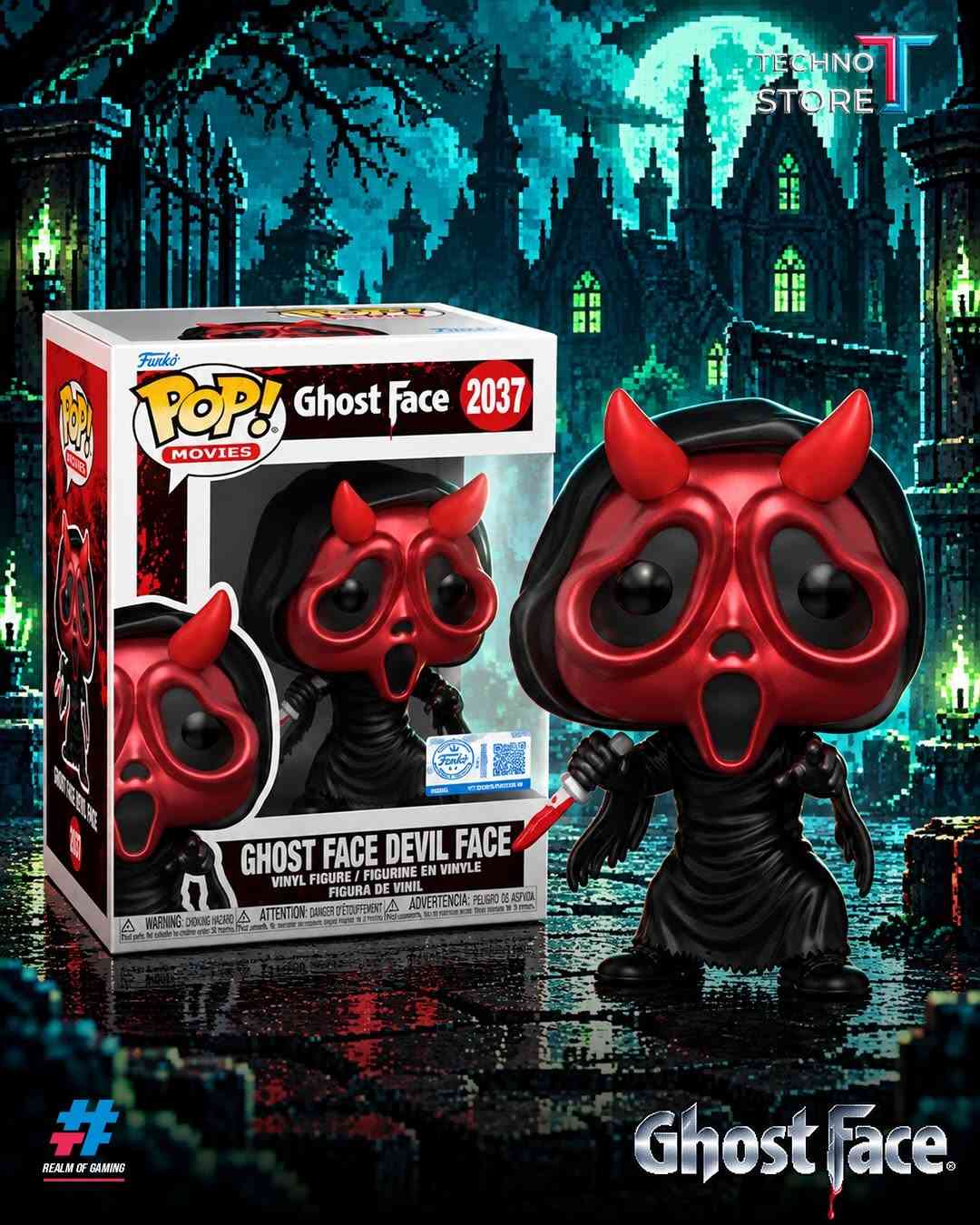 👻🔪 Ghost Face… بوجهين لعشّاق الرعب!
من تفاصيل NECA الواقعية إلى ستايل Funko 
POP! 
المرح والمميز 🖤
شخصية واحدة، لكن كل مجسم له حضوره الخاص 🎬

أي نسخة تختار لمجموعتك؟ 👻🔥

📦❤️‍🔥 توجد خدمة توصيل داخل بغداد والمحافظات ❤️‍🔥📦

✅ الموزع المعتمد لشركة فونكو بالعراق
✅ موزع معتمد لبطاقات يوغي 
بالعراق

‌‎1️⃣ الفرع الأول
بغداد - الكاظمية - شارع اكد
📞 ***********
‌‎2️⃣ الفرع الثاني
بغداد - شارع الصناعة - قرب شركة النبع
📞 ***********
📞 ***********

نص مكتوب في الصور:
- TECHNO STORE REALM OF GAMING
- TECHNO STORE REALM OF GAMING Ghost Face