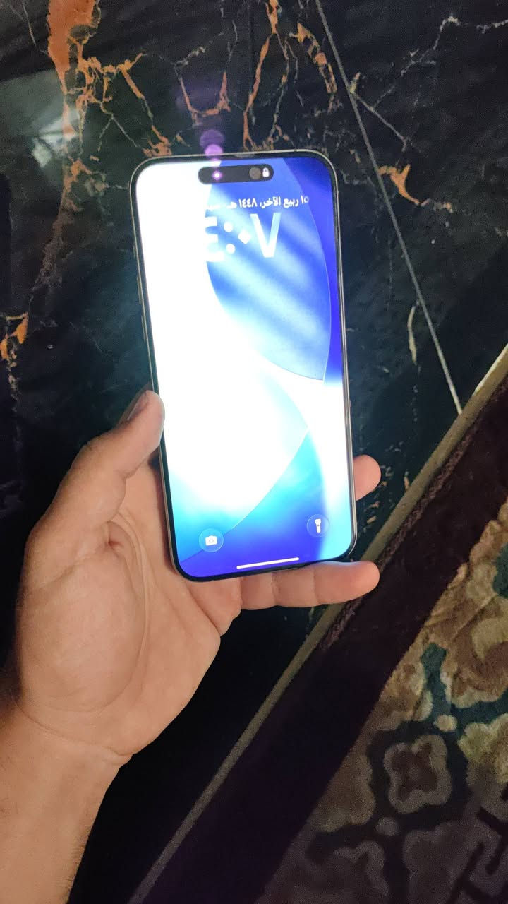 📱 للبيع iPhone 15 Pro Max
🩶 اللون: تيتانيوم
💾 الذاكرة: 256GB
🌍 الموديل: عربي (شرق أوسط)
🔋 البطارية: 84% (عدد الشحنات 950)
🔧 حالة الجهاز:
✨ نظيف 100% وبدون أي شخط
🔹 الجهاز كفالة (بدون أي تصليح)
🎁 الهدايا والملحقات:
➕ لزقة شاشة
➕ لزقة كاميرات
➕ واير شحن
💰 السعر: 975,000 دينار عراقي (مجال بسيط جداً)
📍 الموقع: بغداد – الحرية
🔍 شرط تفحص الجهاز يلا تسلم الفلوس
📞 للتواصل: ***********

نص مكتوب في الصور:
- ٤:١٤
- حالة البطارية
- عادية
- تعمل بطارية iPhone هذه على النحو المتوقع. حول البطارية والضمان...
- الحد الأقصى للقدرة
- ٨٤٪
- هذا قياس لقدرة البطارية مقارنة بقدرتها عندما كانت جديدة. قد تتسبب القدرة المنخفضة بتقليل ساعات الاستخدام بين عملية الشحن والأخرى.
- عدد الدورات
- ٩٤٧
- هذا هو عدد مرات استهلاك iPhone لققدرة البطارية. معرفة المزيد...
- تاريخ التصنيع
- تشرين الثاني ٢٠٢٣
- أول استخدام
- آذار ٢٠٢٤
- حول
- الاسم
- < iPhone
- إصدار iOS
- < 26.6.1
- اسم الطراز
- iPhone 15 Pro Max
- رقم الطراز
- MU6R3AH/A
- الرقم التسلسلي
- H14Q59G45G
- انتهت صلاحية التغطية
- الأغاني
- الفيديوهات
- 19
- الصور
- ١٠٥
- التطبيقات
- ١٠
- السعة
- ٢٥٦ غ.ب
- متوفرة
- ٢٣٢,٦١ غ.ب
- عنوان Wi-Fi
- A4:F6:E8:7C:46:9F