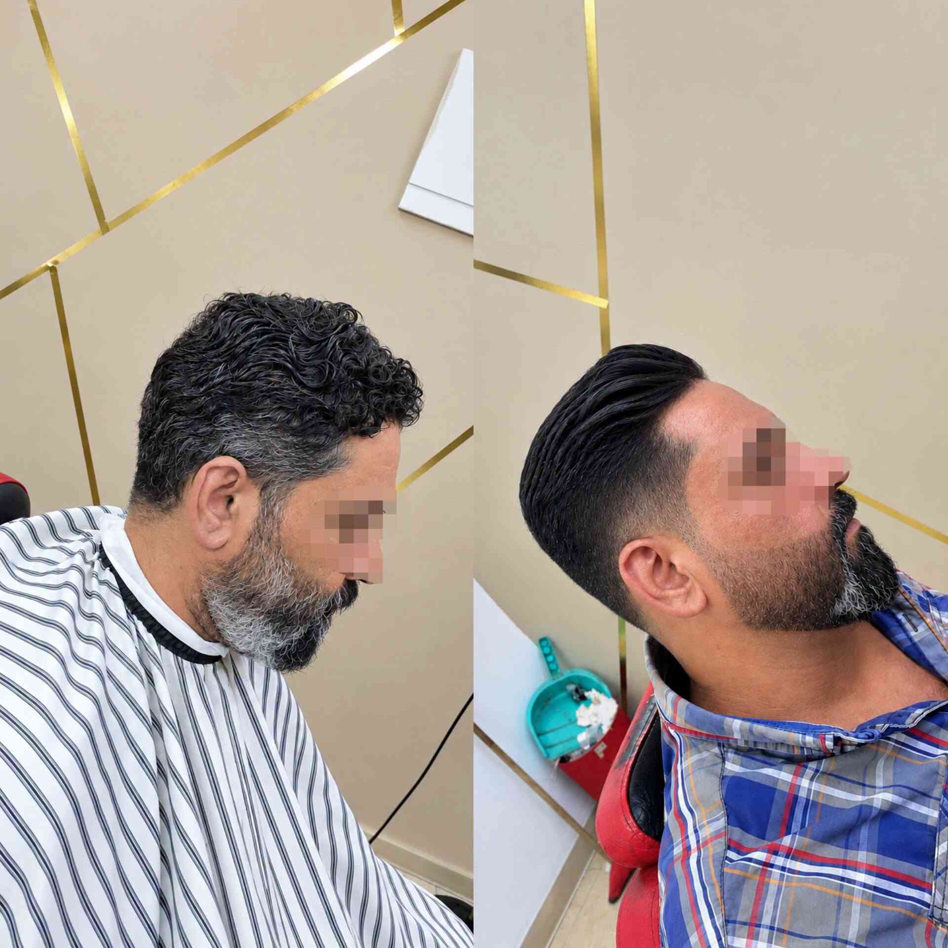 كوافير رجالي • عناية بالرجل • قبل وبعد