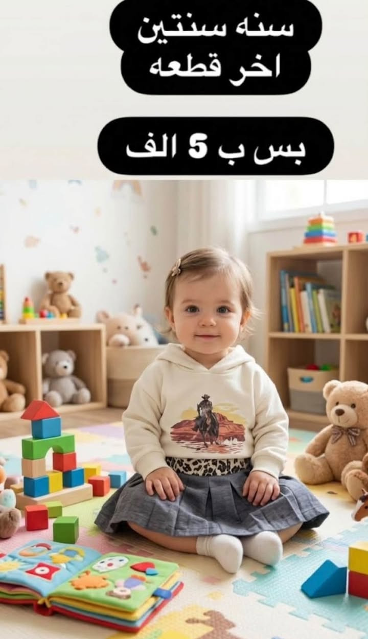 عمر ٣-٤ سنوات • اخر قطعة • توصيل لكل المحافظات