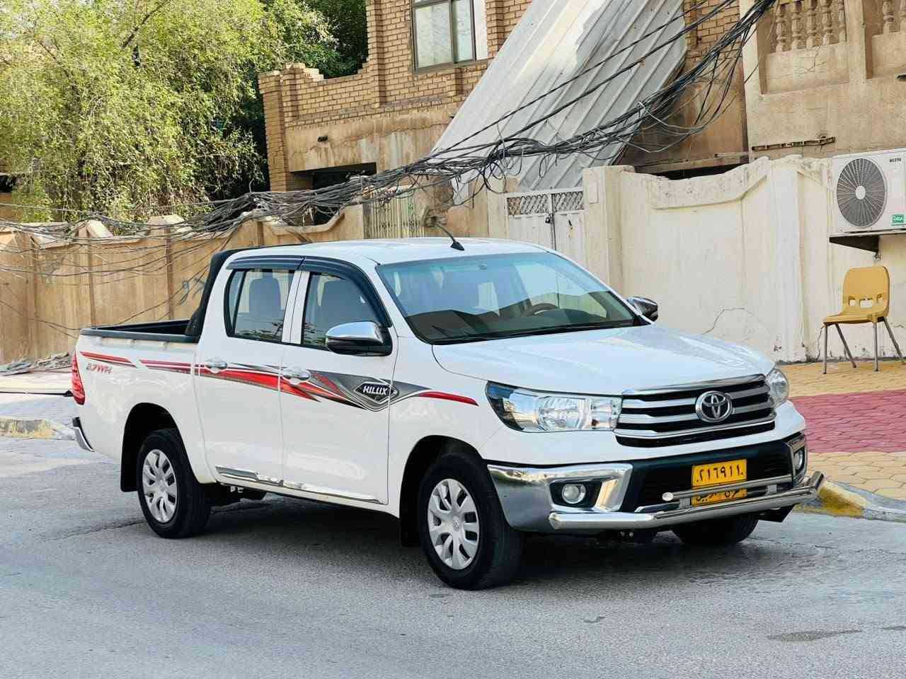 تيوته هايلوكس كويتي مديل 2021/ مكينه بانزين/كفاله عامه سعر 193 وبيه مجال للاستفسار الاتصال *********** مكفوله من صبغ وضربه وتبديل مواصفات كويتي تحكم ستيرن حساسات خلفيه مري شفط داخل صاج جكات بنيد  مكينه مامفتوحه مكينه وكير مكفولات حداديه جديدهه تخم تاير جديد تبريد شغال ثلج رقم اربيل سنويه لل 27 تحويل او وكاله سياره جديده وجاهزه وأي نقص مابيهه مكان سياره كربلاء كربلاء, العراق
