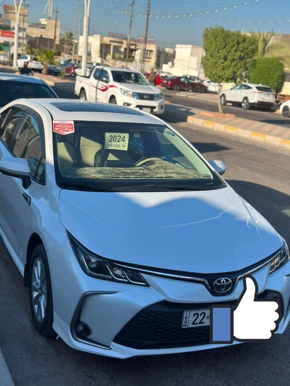 تويوتا كورولا. 2024.   SAS خليجي 🤍
للبيع تويوتا كورولا موديل 2024 خليجي SAS، سيارة حديثة  بضمان الشركه صيانه وتبديل دهن مجاني بحالة ممتازة وجاهزة للاستخدام.

المواصفات:

* محرك 4 سلندر 1800 سي سي.
* شحن لاسلكي.
* فتحة سقف.
* شاشة.
* كاميرا خلفية.
* حساسات أمامية وخلفية.
* داخل بيج.

رقم: شمالي - أربيل.
الممشى: 34ألف كيلومتر.

السيارة نظيفة جداً، جاهزة للاستخدام ولا تحتاج أي مصروف، والفحص خير دليل.

السعر ١٨٥ ورقه

📞 للاستفسار:
***********
