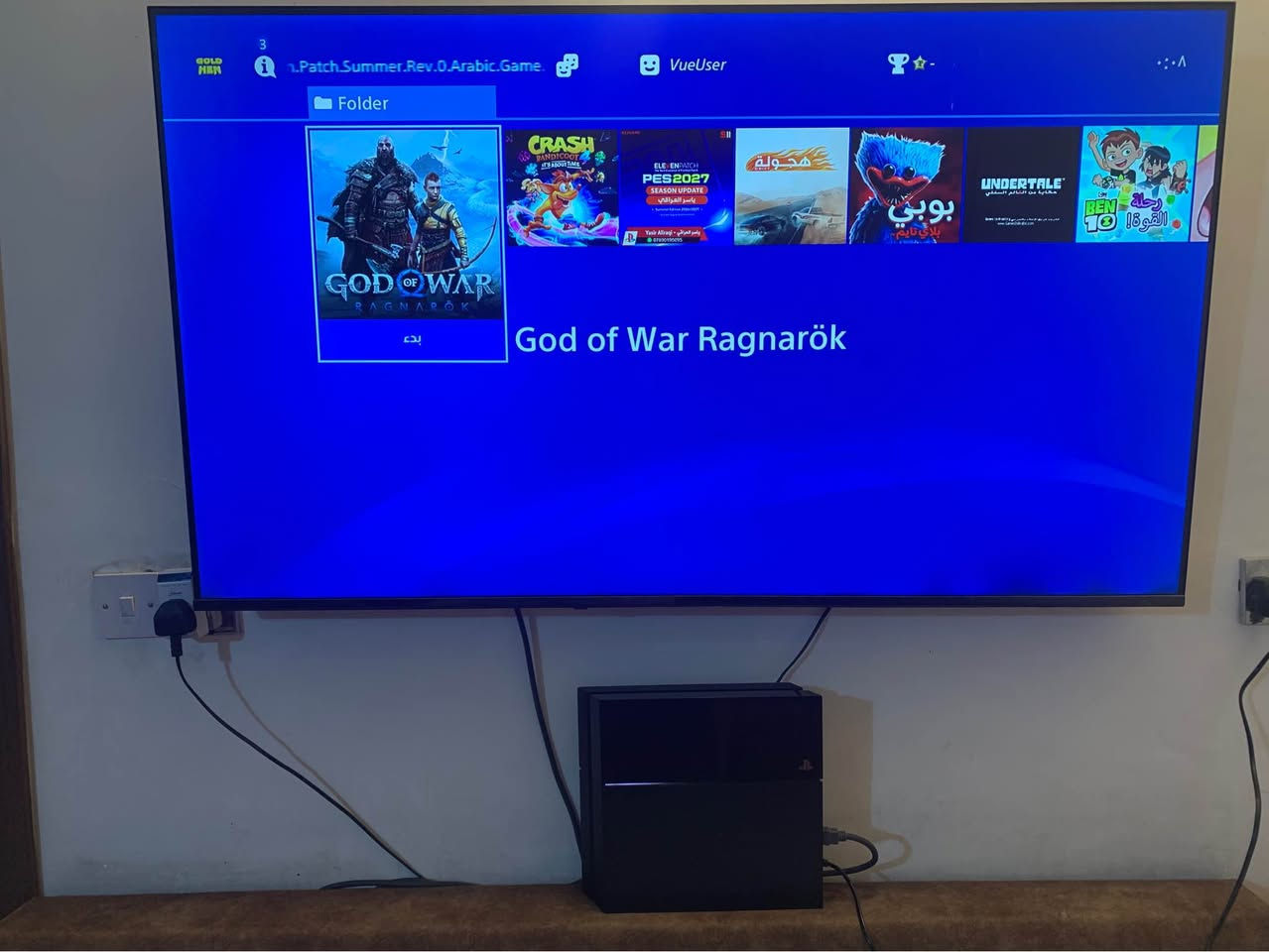 بلي 4 فات مهكر
ذاكره 500GB
نضام 12.50
بي 15 لعبة
 جوستك وحده
الجهاز نضيف جدا
الجهاز مفتوح للتنصيف فقط 

السعر 180 الف قفل بدون عمله

مكاني بغداد اليرموك

*********** رقمي بغداد, العراق
