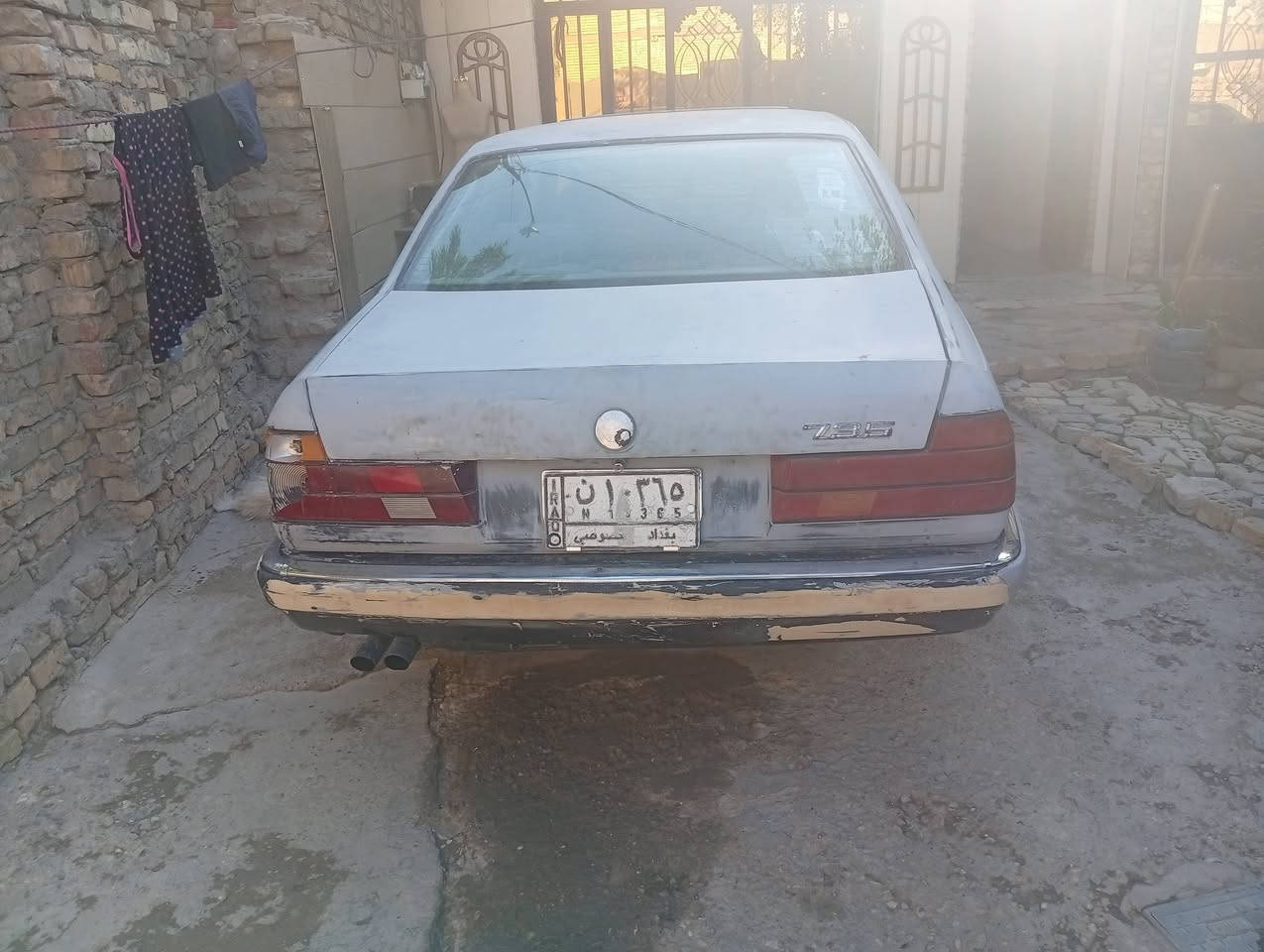 بي ام 735 • رقم بغداد • جاهزة للصبغ