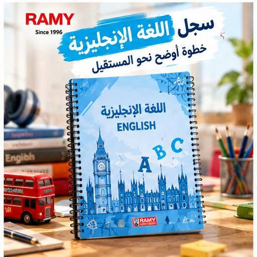الدفتر اللي يحتاجه كل معلم مع كل بداية سنة دراسية! 
​سجلات تحضير الدروس من RAMY
 تجمع بين جمال التصميم
 وعملية التنظيم.
غلاف مخصص لكل مادة،
وتقسيم داخلي مريح يجعل عملية التحضير أسرع وأكثر ترتيباً.  
​ عُشّاق الجودة وأصحاب المكتبات:
نوفر لكم هذا المنتج الأساسي بكراتين الجملة وبأفضل هامش ربحي لمكتبتك!  
​📊 تفاصيل العرض:
​📦 سعة الكارتون: 36 سجل  
​🚫 ملاحظة: البيع بالجملة فقط  
​📲 تواصل معنا  وحجّز حصتك للموسم:
📍 العنوان: بغداد - شارع الرشيد / مقابل شارع المتنبي (قرب جامع الحيدر خانة)
📞 الهاتف: *********** | ***********

نص مكتوب في الصور:
- RAMY Since 1996 سجلات إحضار الدروس تصاميم مميزة لكل مادة
- RAMY Since 1996 سجل اللغة العربية لأن لكل درس أثر...
- RAMY Since 1996 سجل التربية الفنية مساحة للإبداع والتنظيم
- RAMY Since 1996 سجل الرياضيات ترتيب أوضح لكل درس
- RAMY Since 1996 سجل اللغة الإنجليزية خطوة أوضح نحو المستقبل