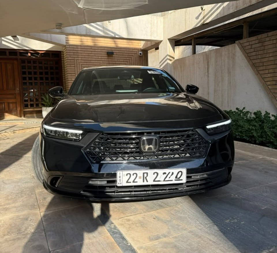 هوندا اكورد موديل 2025 فئة سبورت L 
السيارة بيها صبغ فقط ربع بنيد و نصف دعامية 
ماشية 8600 ميل فقط 
مرقمة وجاهزة للتحويل مباشر
للتواصل *********** بغداد, العراق
