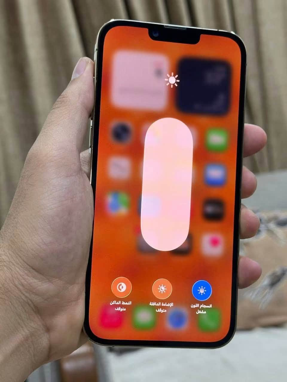 للبيع ايفون 13 برو ماكس
الذاكرة: 256GB
الحالة: نظافة 90% 
البطارية: 100% 
شريحة وحدة 
الجهاز مبدل: شاشة + بطارية + كاميرا خلفية 
كله شغال 100% مابي اي مشكلة
السعر: ٥٥٠ الف وبي مجال للشراي 
العنوان: بغداد
البيع حضوري وفحص 
للتواصل خاص
او واتساب ***********
