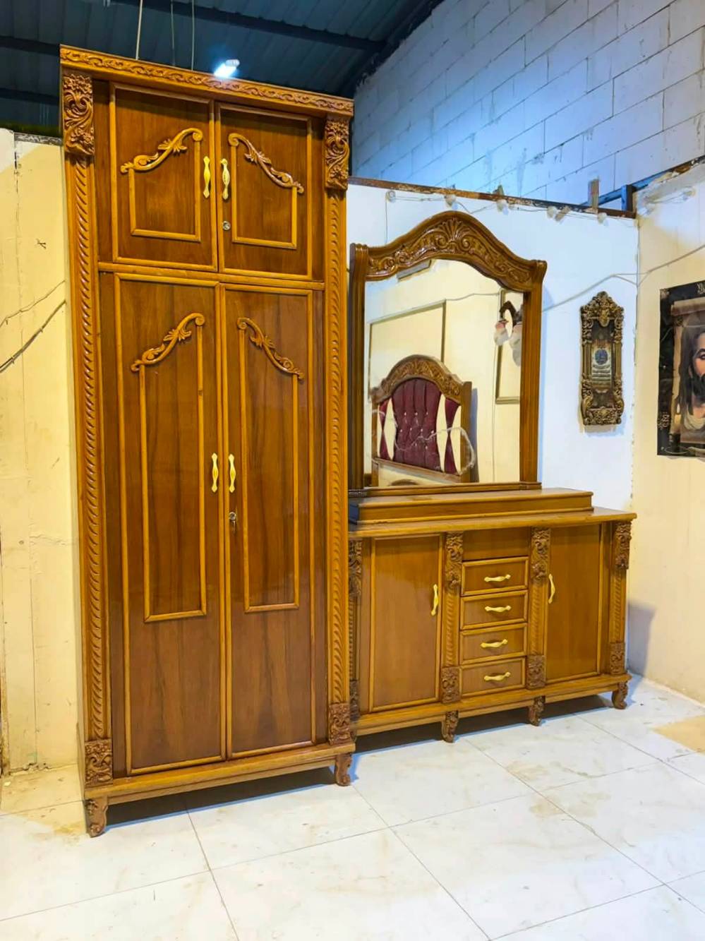 غرفة نوم • زان • نظافة ٩٠٪