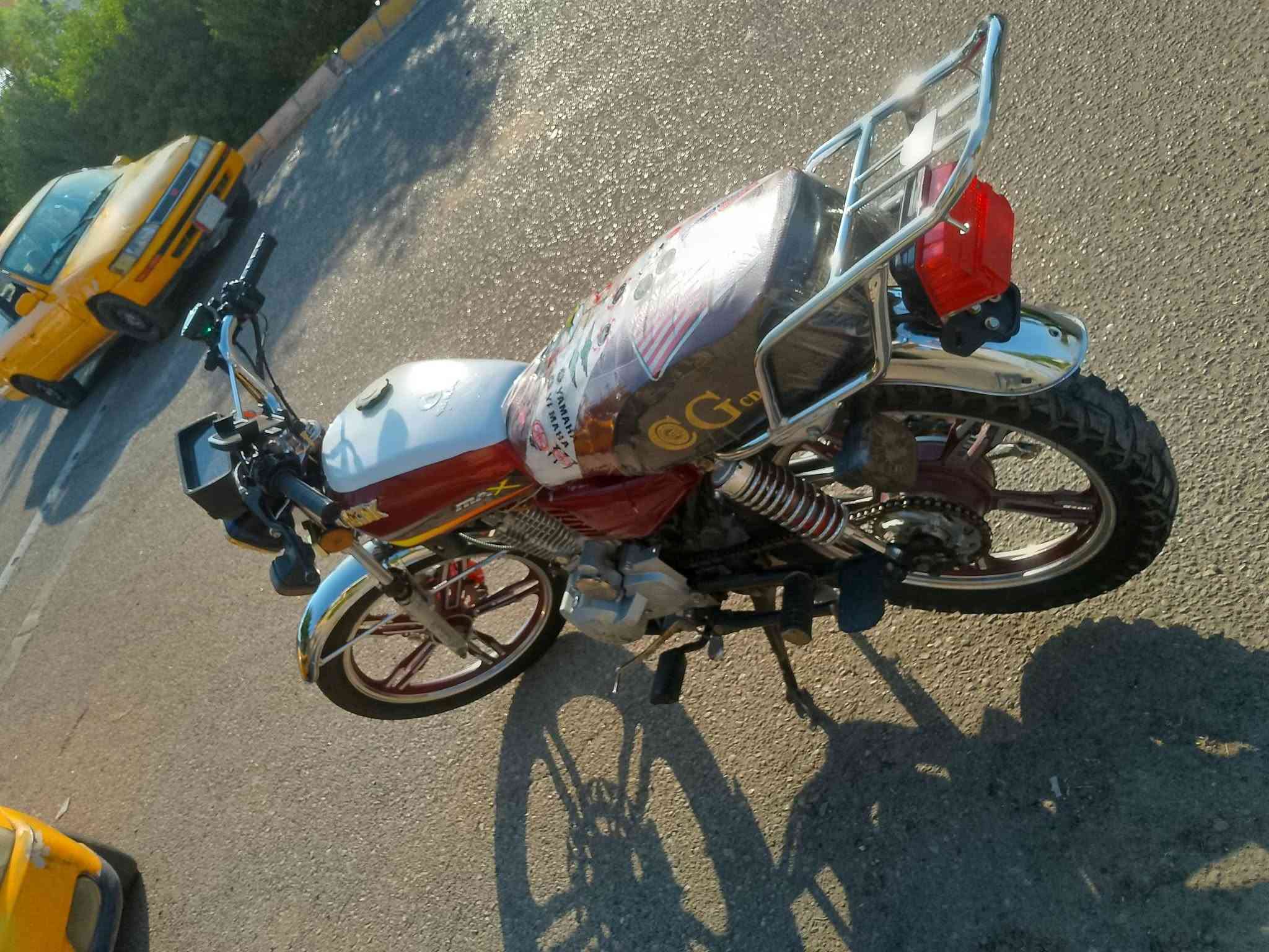 دراجه خمسه كير موديل 2023 محرك لا صرف ولا بخار مامفتوح  بليته مال شاصي بيها .... كهربائية كوله شغال لايت وأشارت وبكليت وسلف وهورن وباتري جديد شادله تايرات جدد مانقاصه شي السعر 475 الشراي يخابر على رقم موبايل ‏‪***********‬‏ العنوان كركوك أسرى ومفقودين
