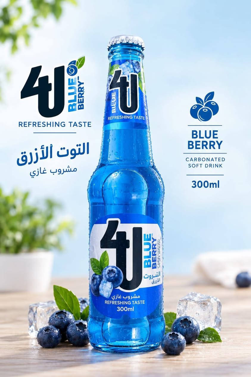فوريو الزجاجي • 300مل • ٤قطع هدية ماء
