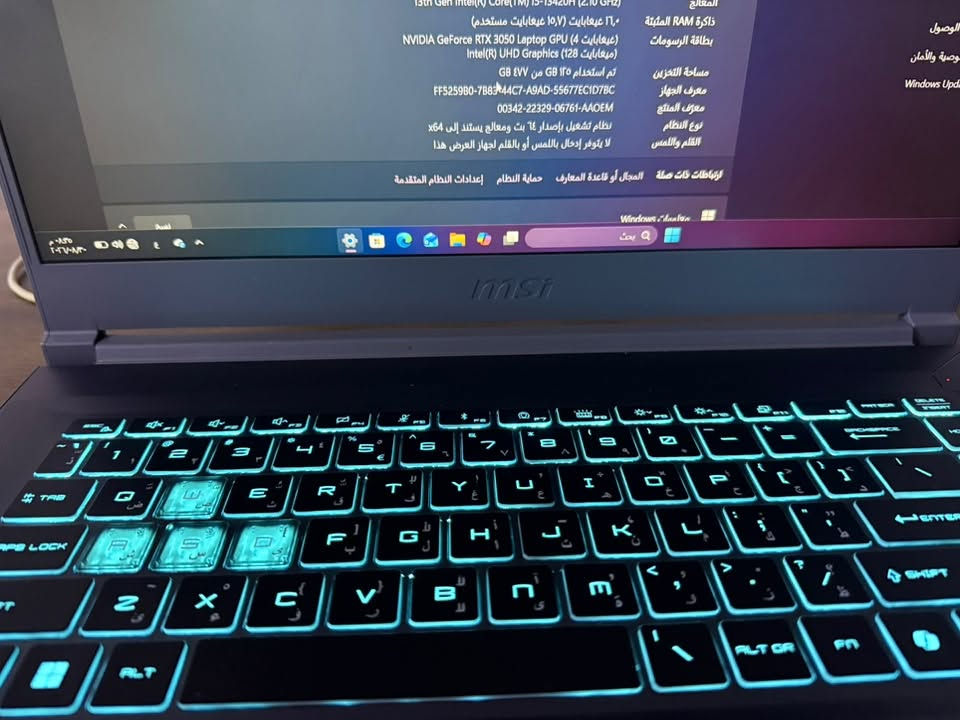 MSI Thin 15 • i5-13420H • RTX 3050 4GB