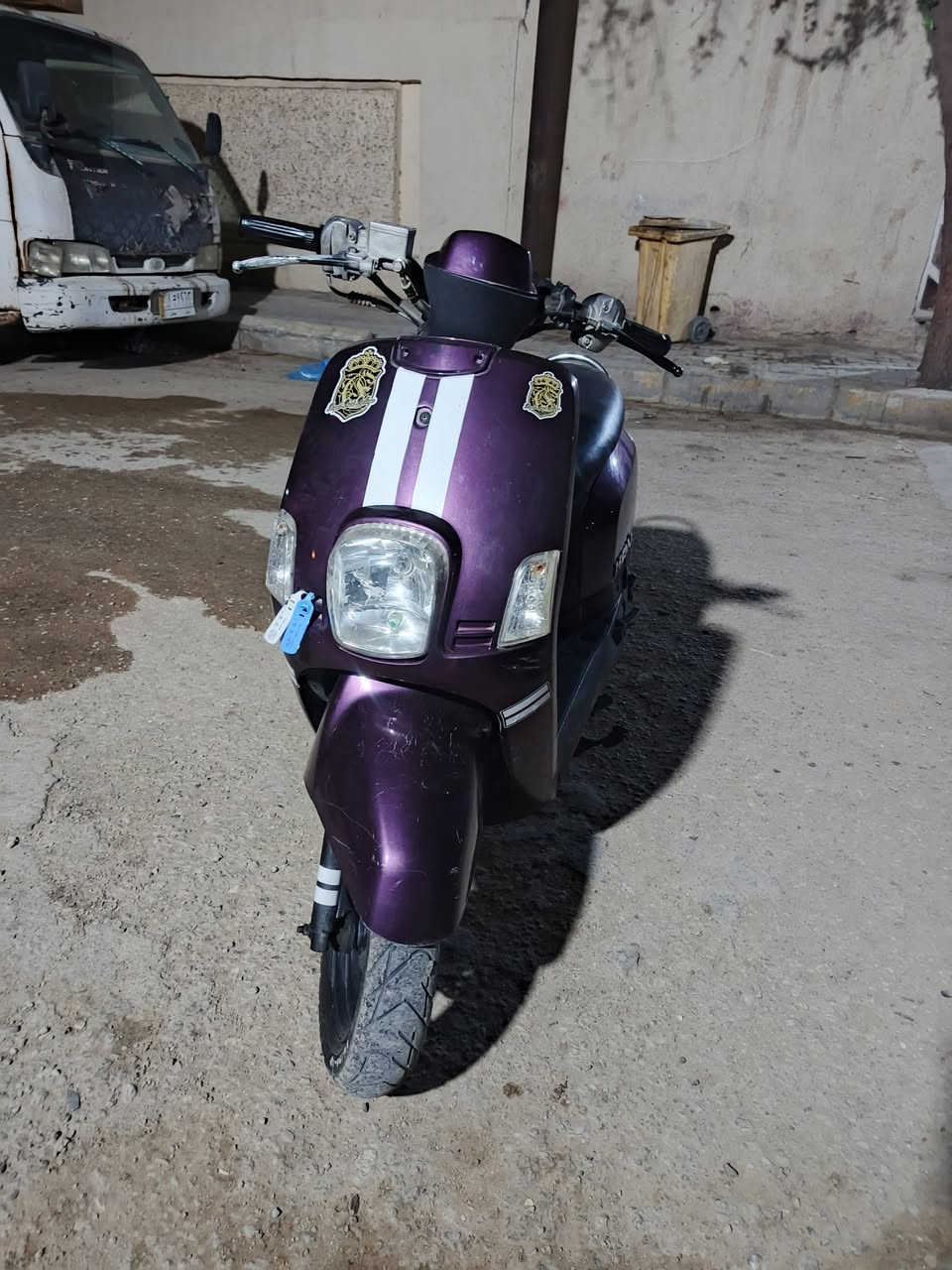 سلام عليكم
بيع مستعجل الله شاهد 
الدراجه صارلهه يومين من مشتريهه
بوليسي 2008 جاهزه نكره سلف هندر 
كهربايات كلهه شغاله مفتوحه بس ولفات 
ابدلات السعر 550 اوبيهه مجال 
***********
***********
